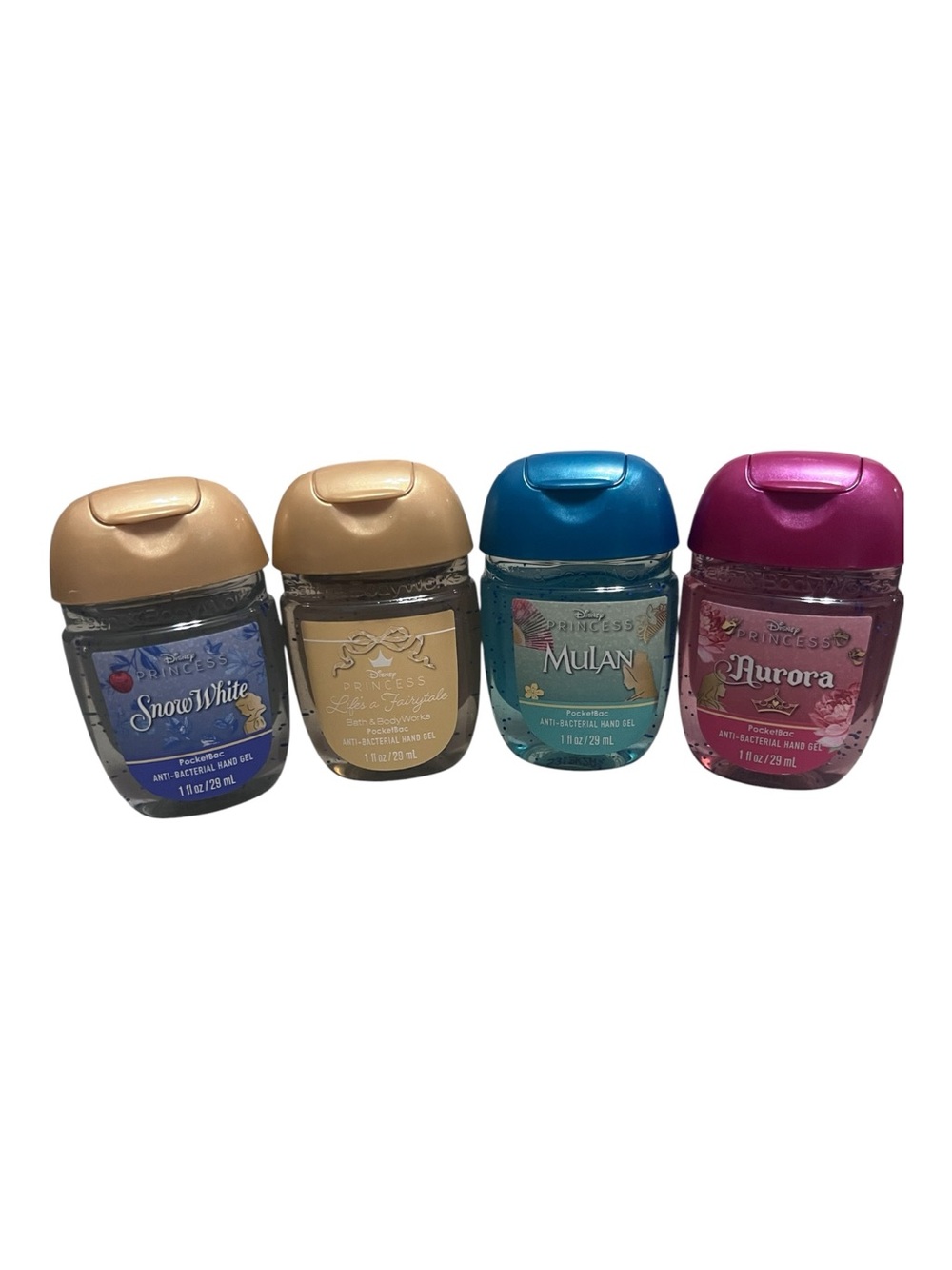 Bath & Body Works Disney Princess PocketBac Hand Sanitizer Set – 4 Pack